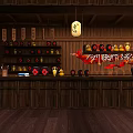 Traditional Chinese Style Restaurant Interior With Wooden Furniture Lanterns Tables Chairs And Decorative Art