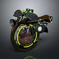Vintage Adventure Motorcycle Featuring Brown Seat Yellow Reflective Tires And Luggage Bags