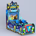 Modern game machine water jet 3d model