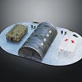 Military Style Tents With Medical Stations And Emergency Equipment In Field Setup