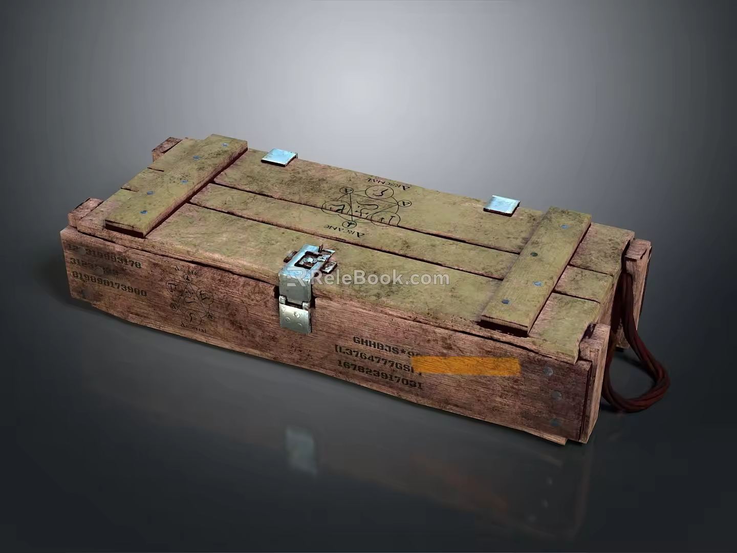 Ammunition Boxes Arms Boxes Arms Boxes Military Boxes Wooden Boxes Wooden Crates Old Wooden Crates 3d model