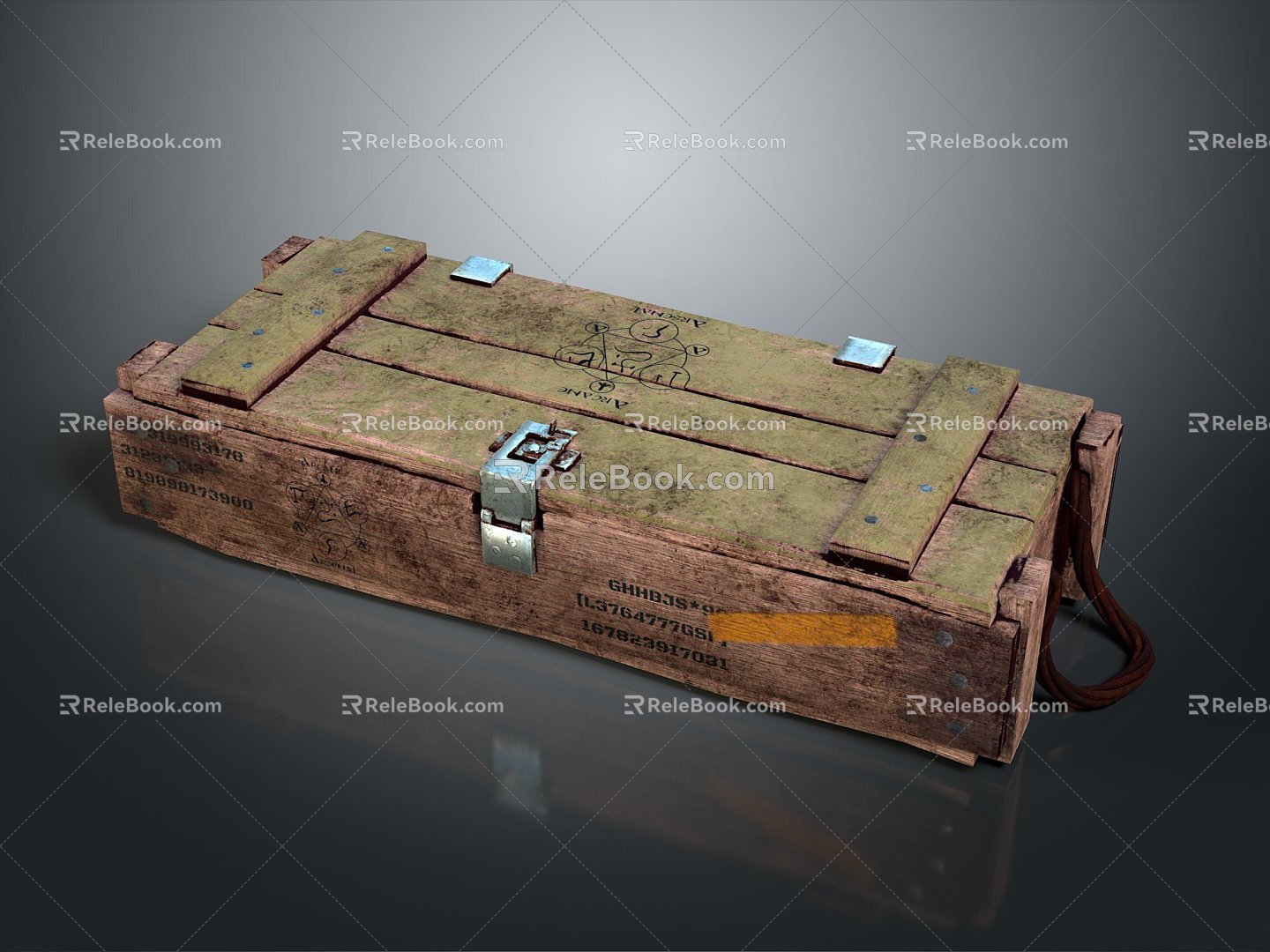 Ammunition Boxes Arms Boxes Arms Boxes Military Boxes Wooden Boxes Wooden Crates Old Wooden Crates Crates 3d model