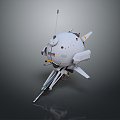 Modern Spaceship Spacecraft Spacecraft 3d model