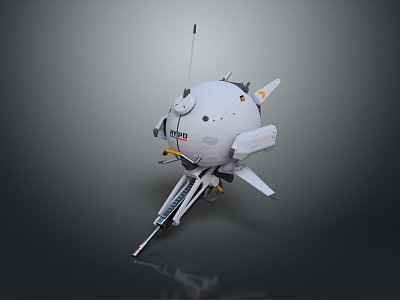 Modern Spaceship Spacecraft 3d model