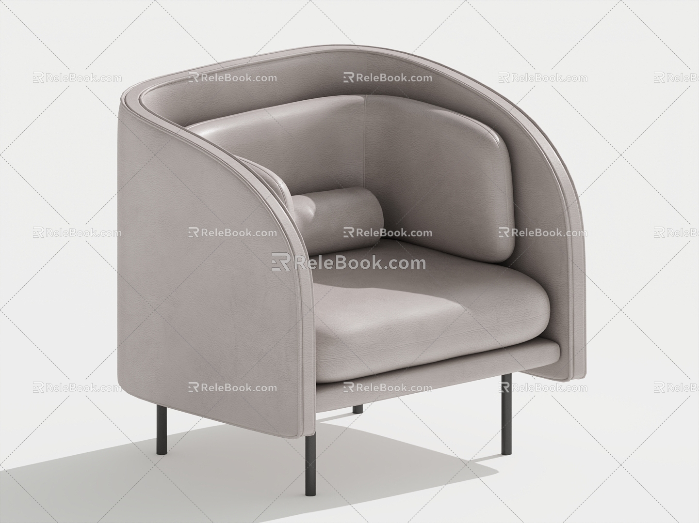 Single sofa single chair leisure chair 3d model