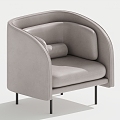 Single sofa single chair leisure chair 3d model