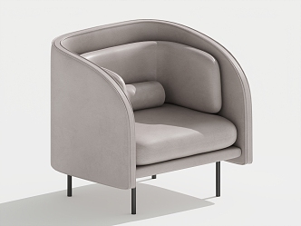 Single sofa single chair leisure chair 3d model