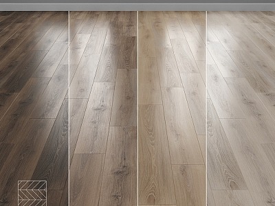 Modern parquet floor 3d model