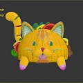 Modern cartoon animal tiger cartoon tiger cartoon tiger 3d model