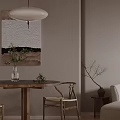 Modern Living and Dining Room Interior With Wooden Flooring And Minimalist Furniture