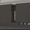 Modern Built in Wardrobe Design With Wooden Panels Lighting Drawers And Open Shelves
