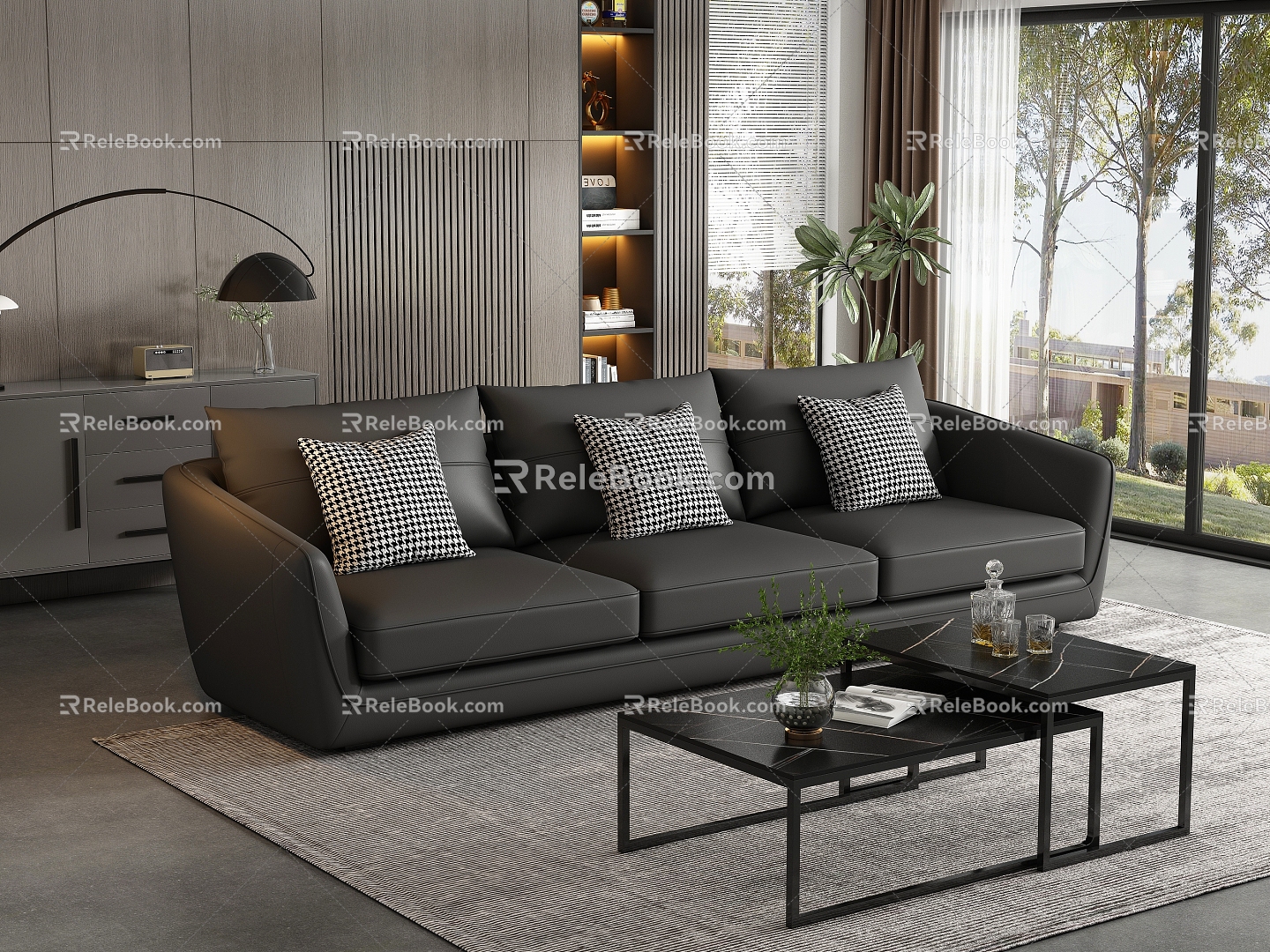 Modern Multiplayer Sofa 3d model