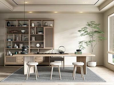 New Chinese Tea Room 3d model