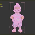 Cute Cartoon Boy Character Wearing Panda Print Shirt And Yellow Duck Shoes