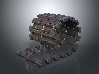 High Strength Hardware Tools Metal Track Links for Industrial Mechanical Applications 3d model