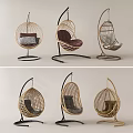 Various Stylish Rattan Hanging Chairs With Modern Designs And Comfortable Seats