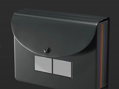 Modern Black Public Facility With Curved Lid Button And Square Panels Design 3d model