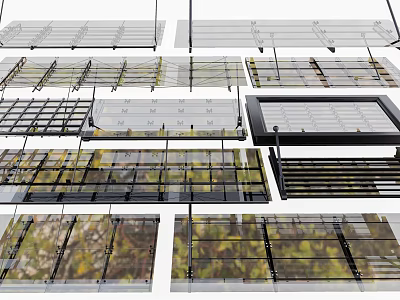 Modern glass canopy steel structure canopy shop entrance canopy aluminum alloy canopy steel structure aluminum alloy canopy 3d model