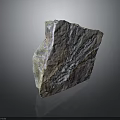 Natural Wood Stone Piece With Irregular Shape And Radiating Surface Patterns