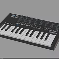 Modal Skulpt Music Synthesizer With Compact Keyboard And Performance Control Knobs