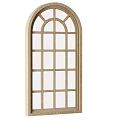 Various Colored Arched Windows With Grid Design And Classic Style Features