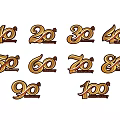 3D Numbers Design For Anniversary Celebrations From 10th To 100th