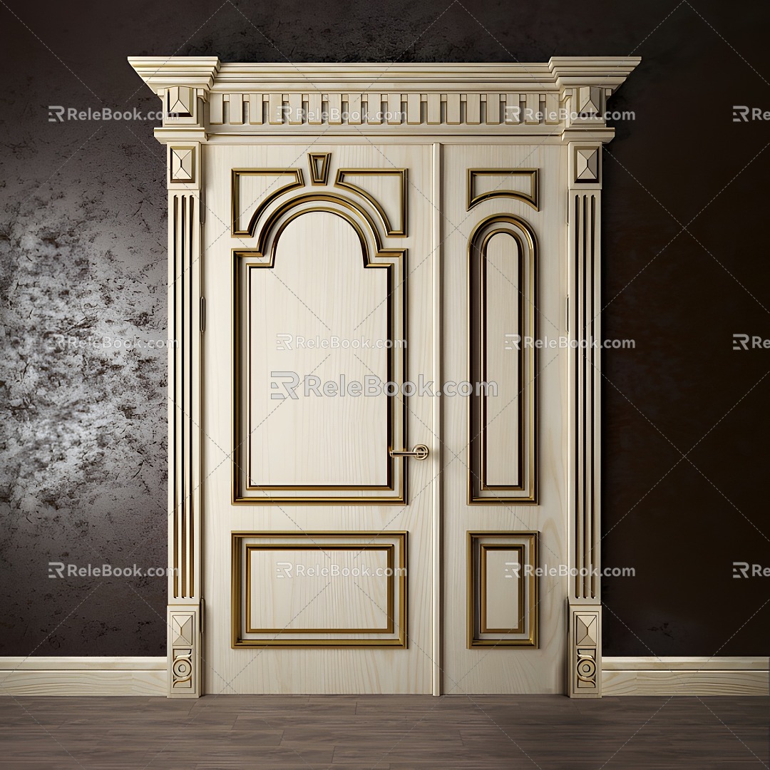 European style door 3d model