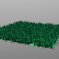 Lush Green Grass With Dense Blades And Vibrant Carpet Texture
