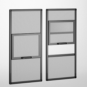 Modern window screens 3d model