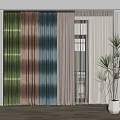 Modern Curtains 3d model