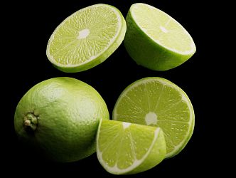 Lime Orange Fruit Lime Orange Green Orange 3d model