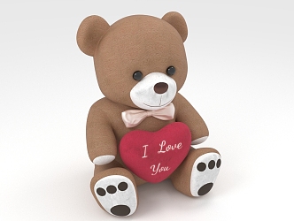 Teddy Bear Doll 3d model