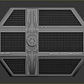 Detailed TIE Fighter 3D Model With Metallic Structure And Spherical Cockpit