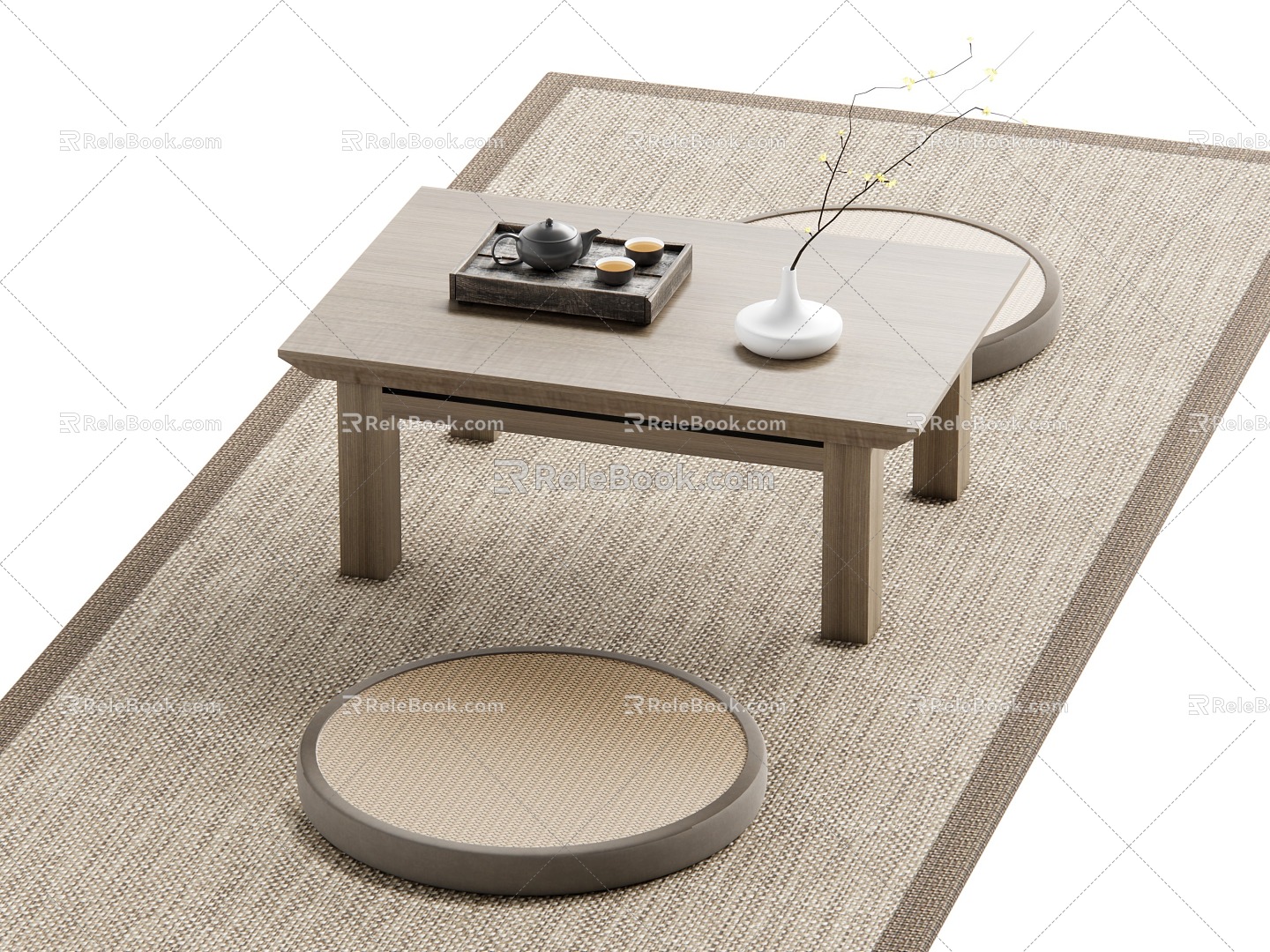 Japanese Tea Table 3d model