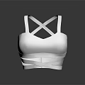 Comfortable White Women's Lingerie With Cross Strap Design And Modern Fit