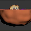 modern eukaryotic cell cross section cell structure cell tissue 3d model