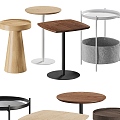 Modern Stool Combination Stool Chair Stool Sofa Stool Seat Round Stool Coffee Table Coffee Table Side Table Garden Table 3d model