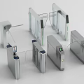 Gate machine gate induction door 3d model