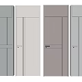 Modern Flush Hinged Doors With Sleek Design And Different Color Options 3d model