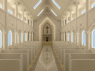 Jane Europe Church Christian Church Religion 3d model