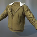 Cotton Jacket Leather Jacket Thick Jacket Clothes Down Jacket Fashion Jacket Casual Jacket Low Face Number Low Model Simple Model Game Movie Level Realism 3d model