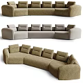 Modern Multiplayer Sofa Collection 3d model