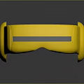 Stylish Yellow Headband With Modern Design And Transparent Stripe For Comfortable Wear