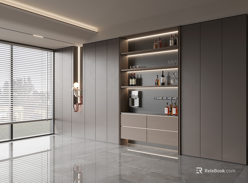 Modern Decorative Cabinet texture