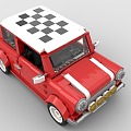 LEGO Toy Blocks minicooper Mini sports car Sedan Mini Car Car 3d model