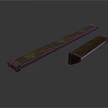 Heavy Duty Long Rectangular Metal Tracks For Industrial Mechanical Equipment