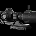 Tactical Rifle Scope With Black Design Adjustable Knobs And 6061 T6 Mount