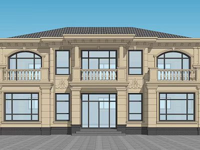 Jianou single-family villa 3d model