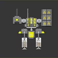 Mech Warrior Mech Soldier Machine Battlearm Mechanical Battlearm Machine Fighter Robot 3d model