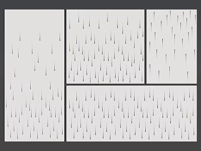 Various Textured Wainscoting Panel Designs for Modern Interior Wall Decoration Options 3d model